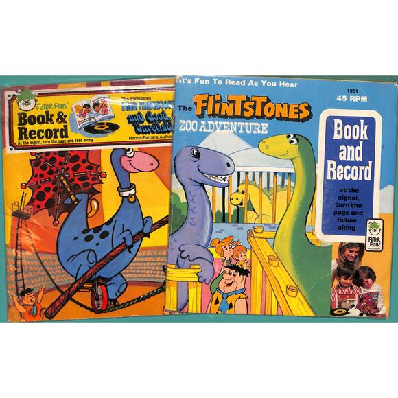 The Flintstone Book and Record Lot of 2 - Picture 1 of 7